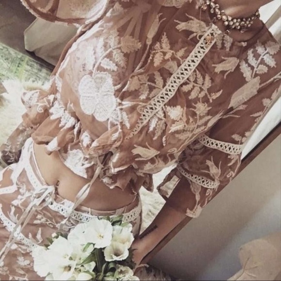 For Love & Lemons Emelia Top & Maxi Skirt Boho Set - Picture 4 of 16